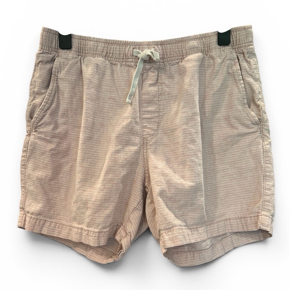 Old Navy Women's Pink Linen Blend Jogger Shorts Size Medium Pull On Drawstring